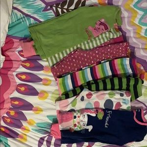 Five pairs of pants and two shirts good condition